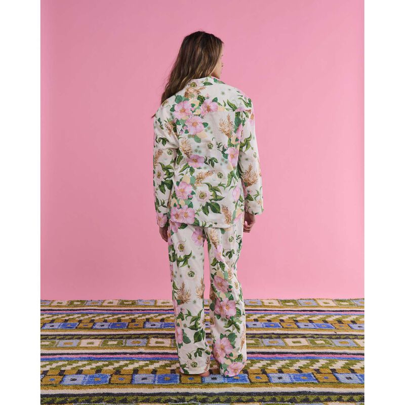 Kip&Co Sunday Stroll Organic Cotton Long Sleeve Shirt & Pant Pyjama Set image number 1